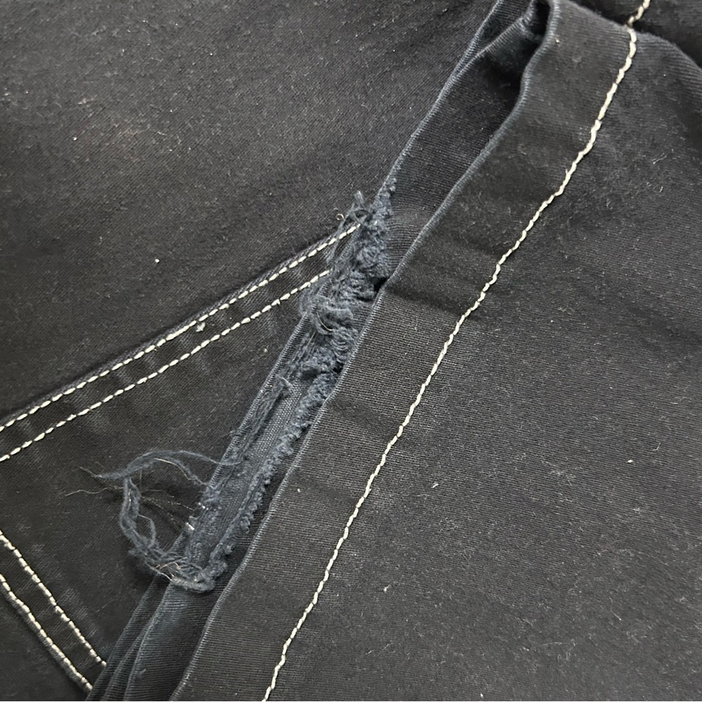 Black Denim Cargo Jeans - Picture 8 of 12